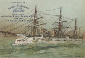 US Navy Kreuzer USS Chicago, 1898 von American School