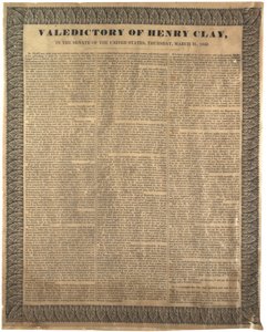 Abschiedsrede von Henry Clay im Senat der Vereinigten Staaten, 31. März 1842