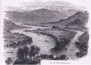 Ansicht des Susquehanna, Illustration aus Cassell
