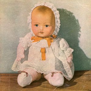 Vintage-Kinder-Stillleben - Puppe von American School