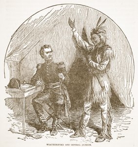 Weathersford und General Jackson, aus einem Buch veröffentlicht 1896 von American School