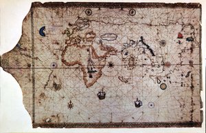 Seekarte genannt "King-Hamy" von Amerigo Vespucci