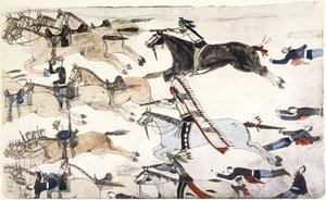 Schlacht am Little Bighorn, Montana, USA, 25.-26. Juni 1876, ca. 1900