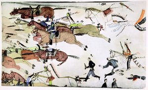 Schlacht am Little Big Horn, Montana, USA, 25.-26. Juni 1876, ca. 1900
