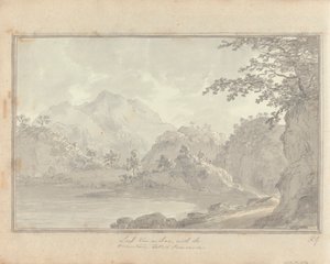 Ansichten in England, Schottland und Wales: Tour in Schottland; Loch van-a-char, mit dem Berg namens Benvenue von Amos Green