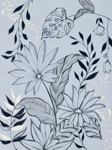 Gelassenes Tropisches Laub