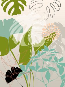 Blätter Linie Boho3 Kopie