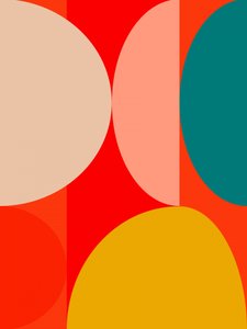 Mittleres Jahrhundert Pastell 13 von Ana Rut Bre