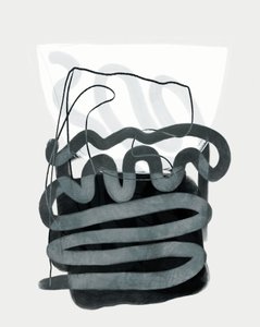 Gemalte Linien Swazz 3 von Ana Rut Bre