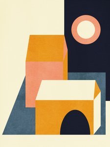 Regenbogen Plus Formen Blau Senf 11