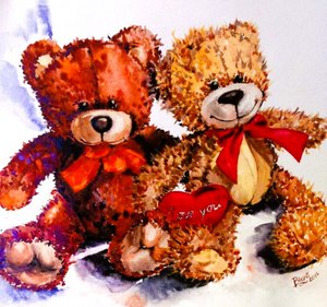 Teddybär-Liebe