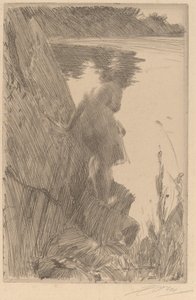 Badende III Baigneuse de Dos, 1896 von Anders Leonard Zorn