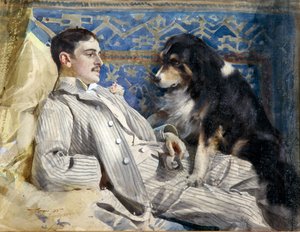 Clarence Barker (gestorben 1896 - amerikanischer Pianist und Komponist), von Anders Leonard Zorn