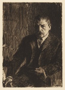 Selbstporträt II, 1904 von Anders Leonard Zorn