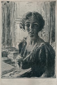 Die Kronprinzessin Margareta von Schweden, 1914 von Anders Leonard Zorn
