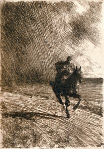 Der Sturm, 1891 von Anders Leonard Zorn