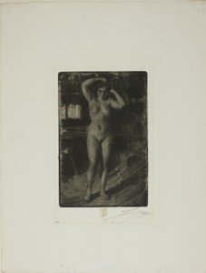 Anna macht ihr Haar von Anders Leonard Zorn