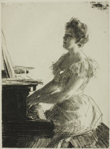 Am Klavier von Anders Leonard Zorn