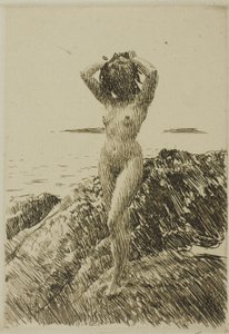 Hårstång (Seegras-Kranz) von Anders Leonard Zorn