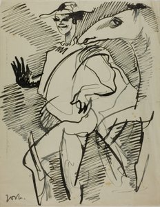 Mann mit Pferd von Anders Zorn