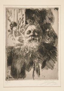 Porträt von A. Rodin von Anders Leonard Zorn