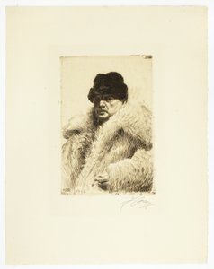Selbstporträt 1916 von Anders Leonard Zorn
