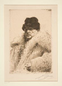 Selbstporträt 1916 von Anders Zorn