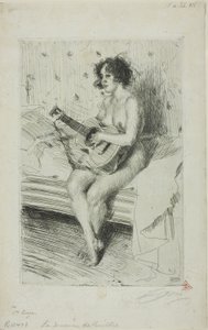 Der Gitarrenspieler von Anders Leonard Zorn