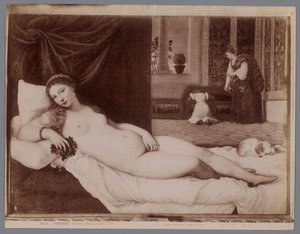 Fotoreproduktion des Gemäldes Venus von Urbino von Tizian