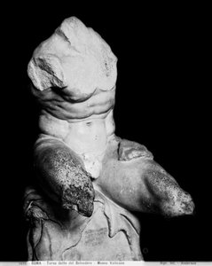 Der Belvedere Torso von Apollonios von Nestor, ca. 1890 von Anderson Anderson