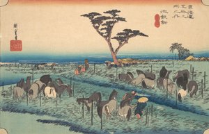 Chiriu, Station Nr. 40, ca. 1834 von Ando Hiroshige