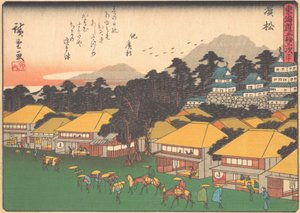 Hamamatsu, aus der Serie Die dreiundfünfzig Stationen der Tokaido-Straße, frühes 20. Jahrhundert von Ando Hiroshige