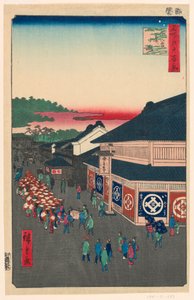 Hirokoji Avenue (Shitaya Hirokoji) Nr. 13 aus der Serie Einhundert berühmte Ansichten von Edo von Ando Hiroshige