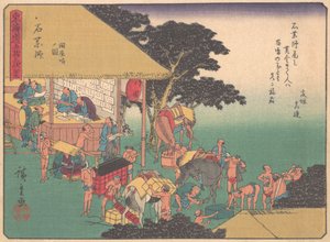 Ishiyakushi, aus der Serie Die dreiundfünfzig Stationen der Tokaido-Straße von Ando Hiroshige