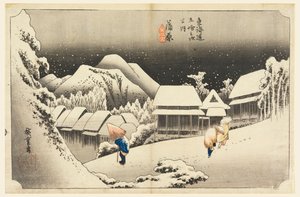 Kambara, Schnee in der Dämmerung, in Die Dreiundfünfzig Stationen der Tokaido-Straße
