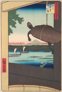 Mannen-Brücke, Fukagawa, 1858