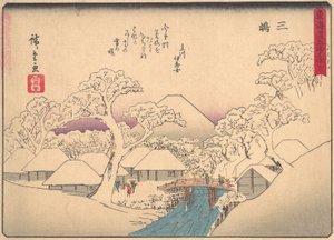 Mishima, aus der Serie Die dreiundfünfzig Stationen der Tokaido-Straße, frühes 20. Jahrhundert