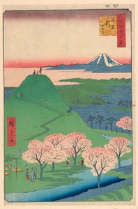 Neuer Fuji, Meguro aus der Serie Einhundert berühmte Ansichten von Edo