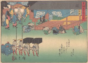 Seki, aus der Serie Die dreiundfünfzig Stationen der Tokaido-Straße, frühes 20. Jahrhundert