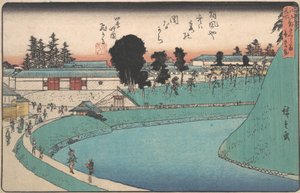 Soto Sakurada Benkei Bori von Ando Hiroshige
