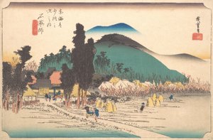 Der Ishiyakushi-Tempel in Ishiyakushi, 1834