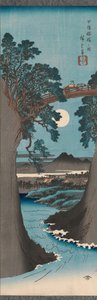 Die Affenbrücke in der Provinz Kai Koyo Saruhashi no zu, ca. 1841-42