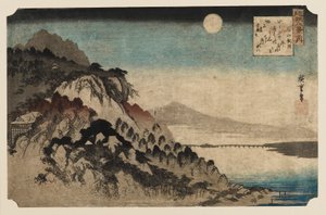 Holzschnitt - Herbstmond bei Ishinama, 1797-1858