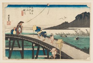 Holzschnitt - Kakegawa Akibayama enbo, 1797-1858 von Ando Hiroshige