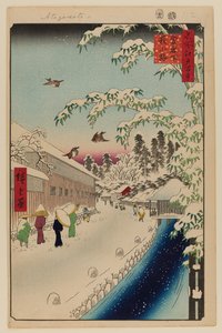 Atagoshita und Yabu Gasse von Ando or Utagawa Hiroshige