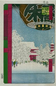 Kinryuzan-Tempel in Asakusa (Hundert berühmte Ansichten von Edo)
