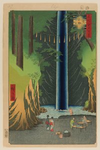 Fudo Wasserfälle, Oji von Ando or Utagawa Hiroshige