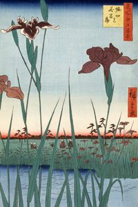Horikiri Iris Garten von Utagawa Hiroshige