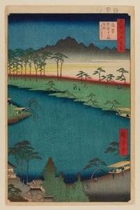 Kumano Junisha-Schrein, Tsunohazu von Ando or Utagawa Hiroshige