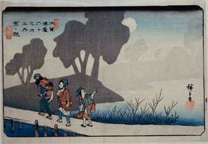 Miyanokoshi, Station 27, aus der Serie „Neunundsechzig Stationen des Kisokaido“